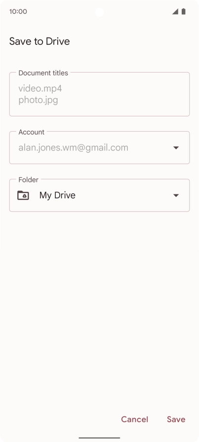 Press the field below 