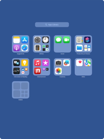 Press the required app.