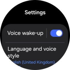 Press Language and voice style.