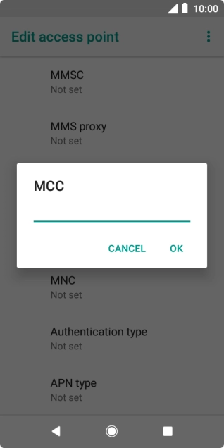 Key in 505 and press OK.