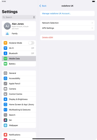 Press Network Selection.