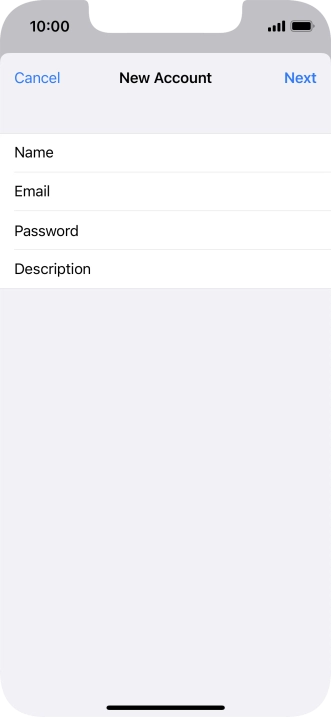 Press Description and key in the required name.