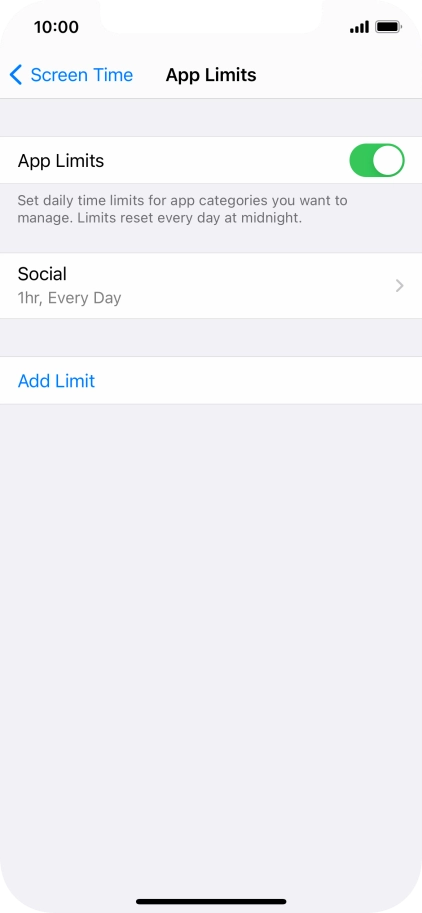 Press the required category.