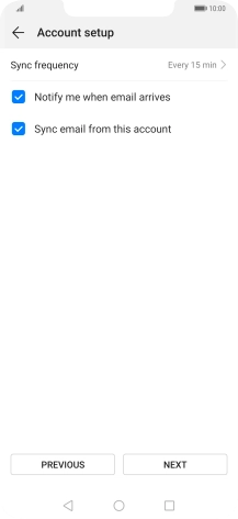 Press Sync frequency.