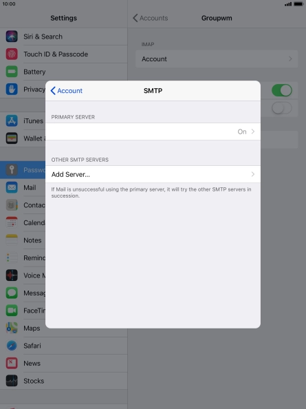 Press the field below 