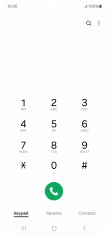 Press the menu icon.