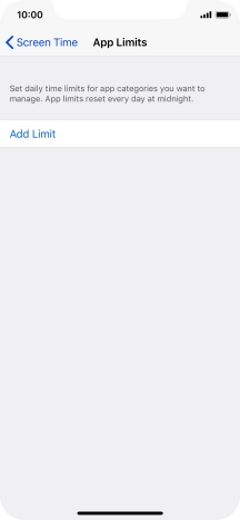 Press Add Limit.
