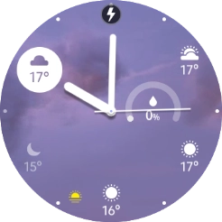 When the battery charging icon is displayed, the battery is charging.