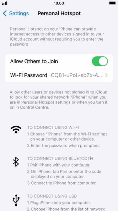 Press the Home key to return to the home screen.