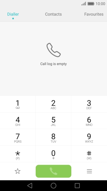 Press the menu icon.