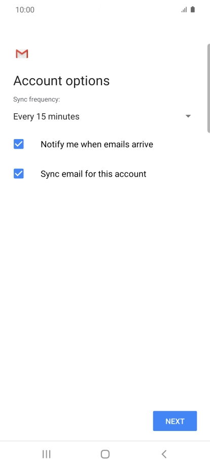 Press the drop down list below 