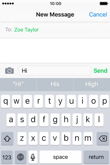 Press the camera icon.