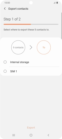Press the name of the SIM.