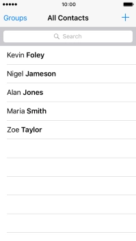 Press the required contact.