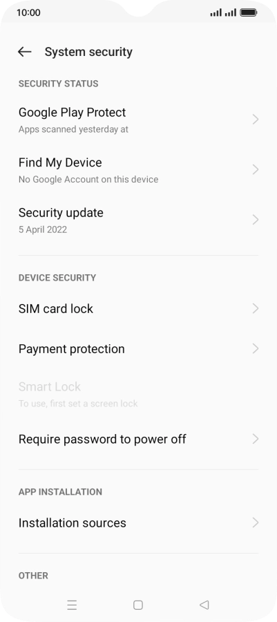 Press SIM card lock.