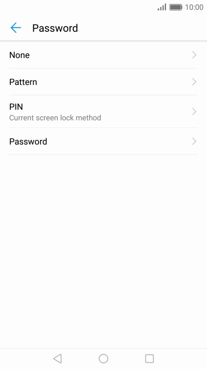 Key in the current phone lock code and press None.