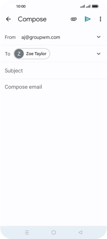 Press Subject and key in the required subject.