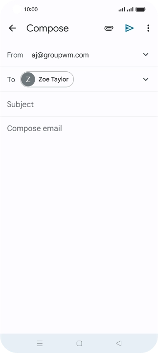 Press Subject and key in the required subject.