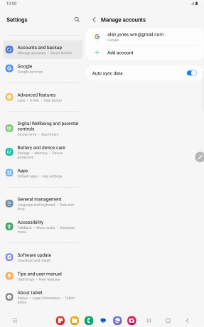 Press the Home key to return to the home screen.