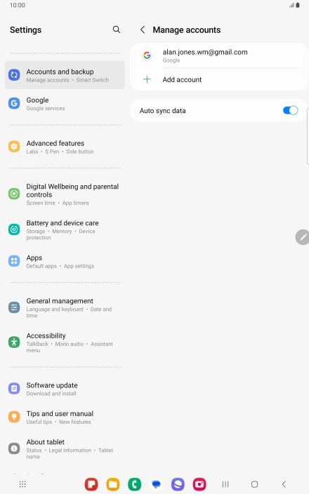 Press the Home key to return to the home screen.