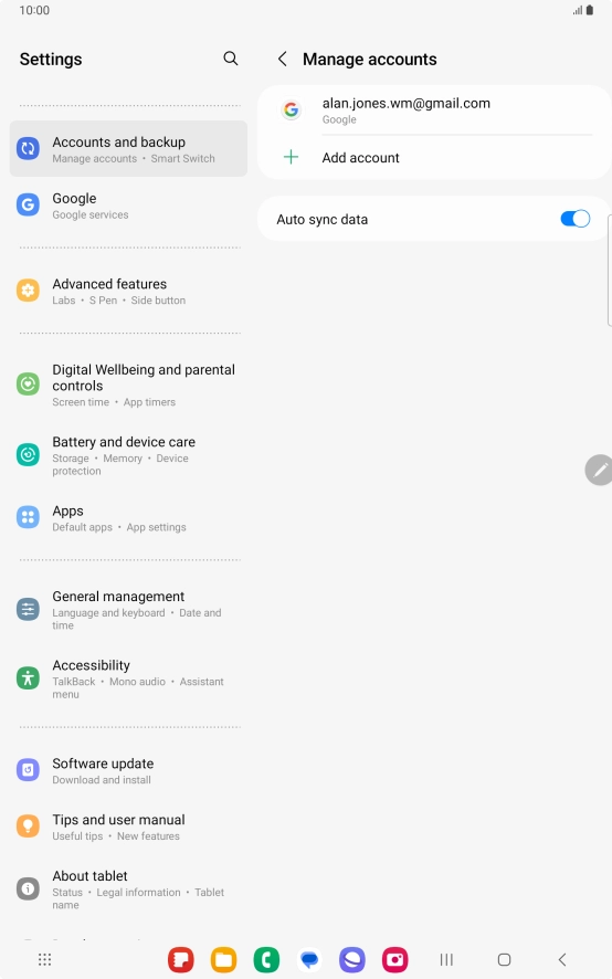 Press the Home key to return to the home screen.