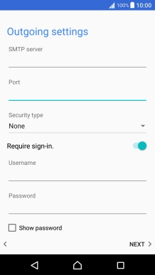 Press the field below 