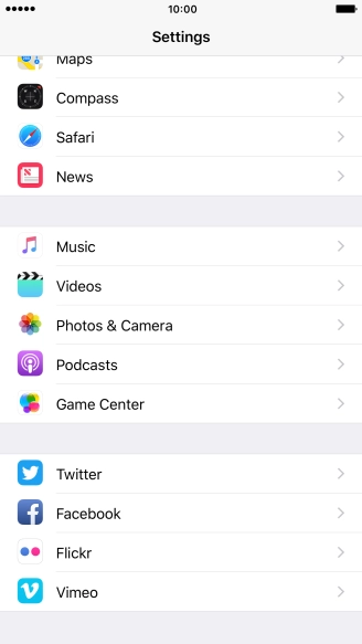 Press the required social network and follow the instructions on the screen to log on and copy the contacts.