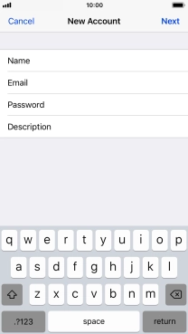 Press Description and key in the required name.