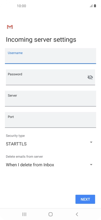 Press the field below 