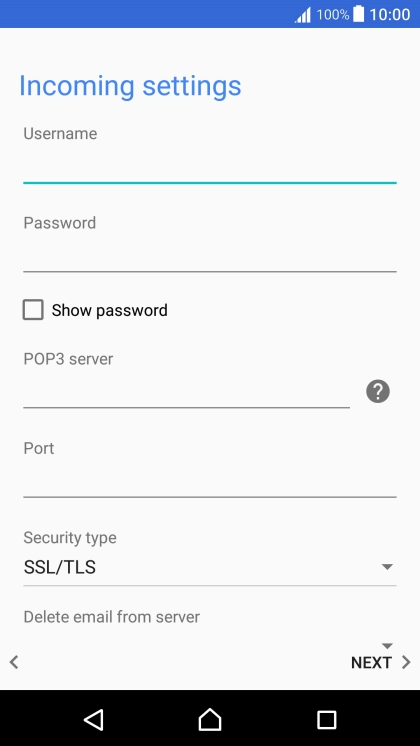 Press the field below 
