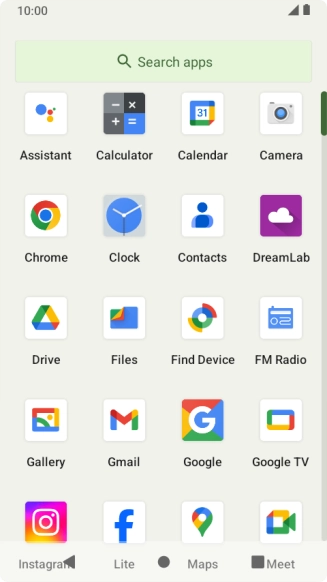 Press Gallery and go to the required folder.