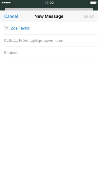 Press Subject and key in the required subject.