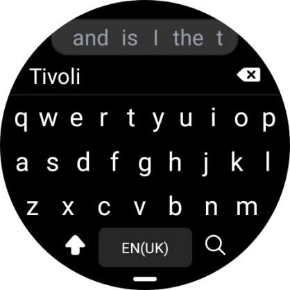 Key in the required destination and press the search icon.