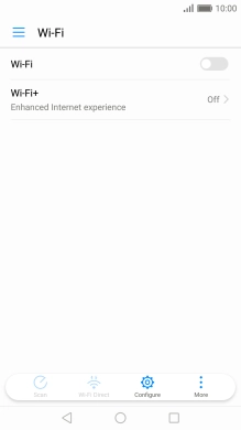 Press Wi-Fi to turn on the function.