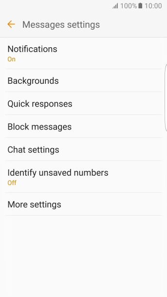 Press More settings.