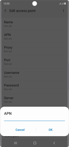 Key in live.vodafone.com and press OK.