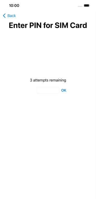 If your SIM is locked, key in your PIN and press OK.