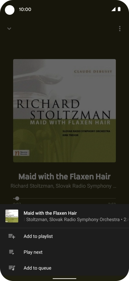 Press Add to playlist.