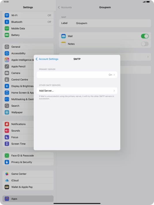Press the field below 