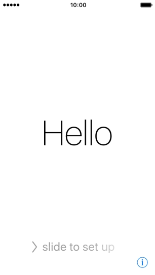 Slide your finger right on the screen.