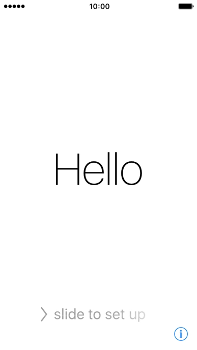 Slide your finger right on the screen.