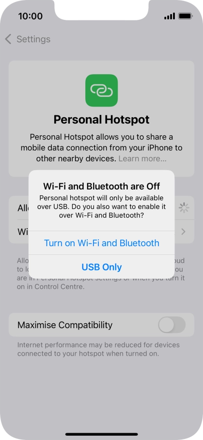 If Wi-Fi is turned off, press Turn on Wi-Fi and Bluetooth.