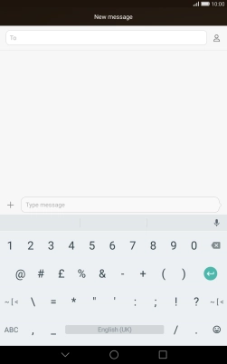 Press the required numbers and symbols.
