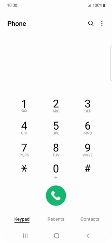 Press the menu icon.