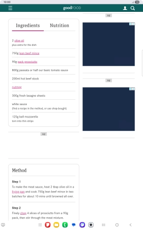 Go to the required screen.