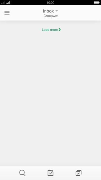 Slide your finger right starting from the left side of the screen.