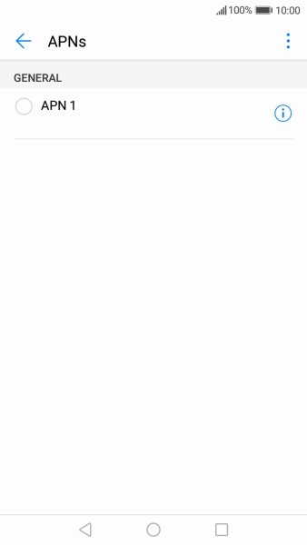 Press the menu icon.