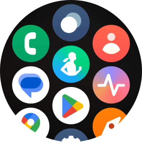 Press the running applications icon.