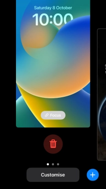 Press the delete icon.