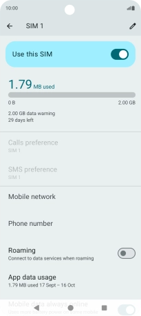 The total data usage is displayed.